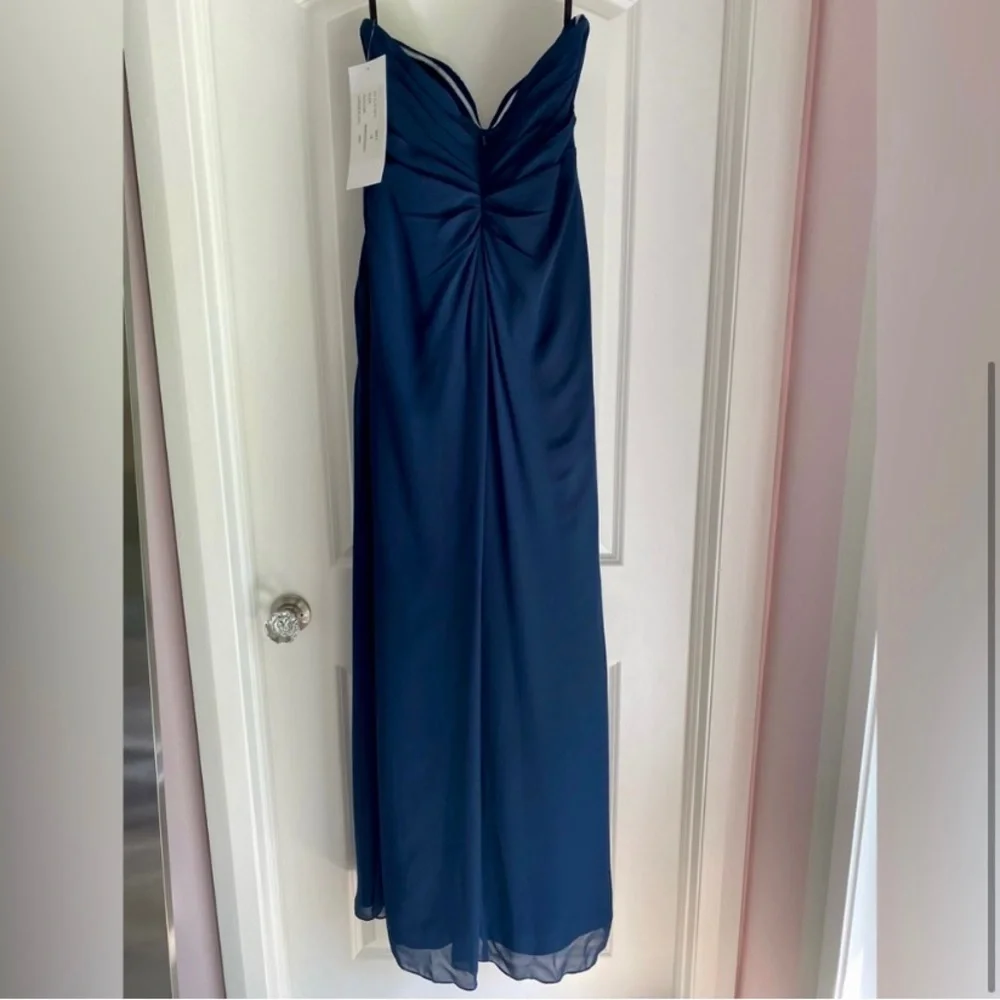 Hayley Paige Bridesmaid Dress Style 5913 Indigo Size 14, NWT
